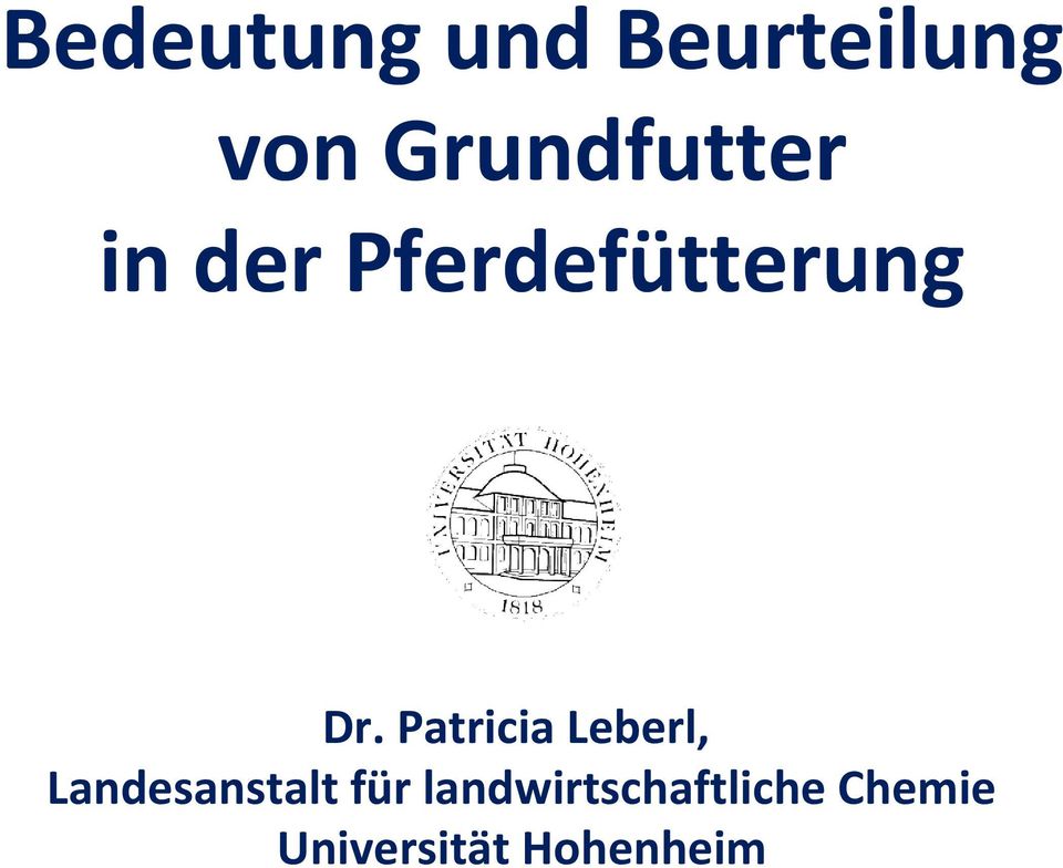 Patricia Leberl, Landesanstalt für
