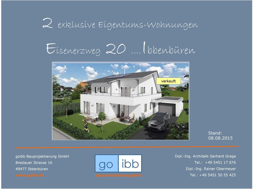 08.2015 goibb Bauprojektierung GmbH Breslauer Strasse 16 49477