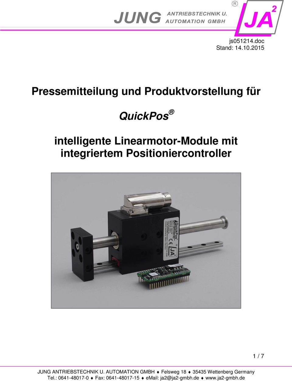 Produktvorstellung für QuickPos