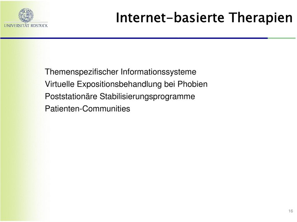 Virtuelle Expositionsbehandlung bei Phobien