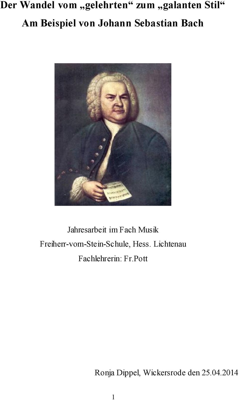 Fach Musik Freiherr-vom-Stein-Schule, Hess.