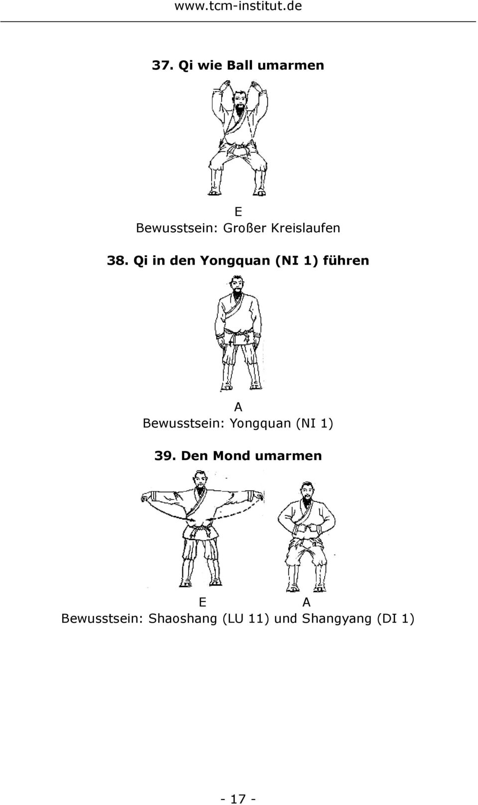 Qi in den Yongquan (NI 1) führen Bewusstsein: