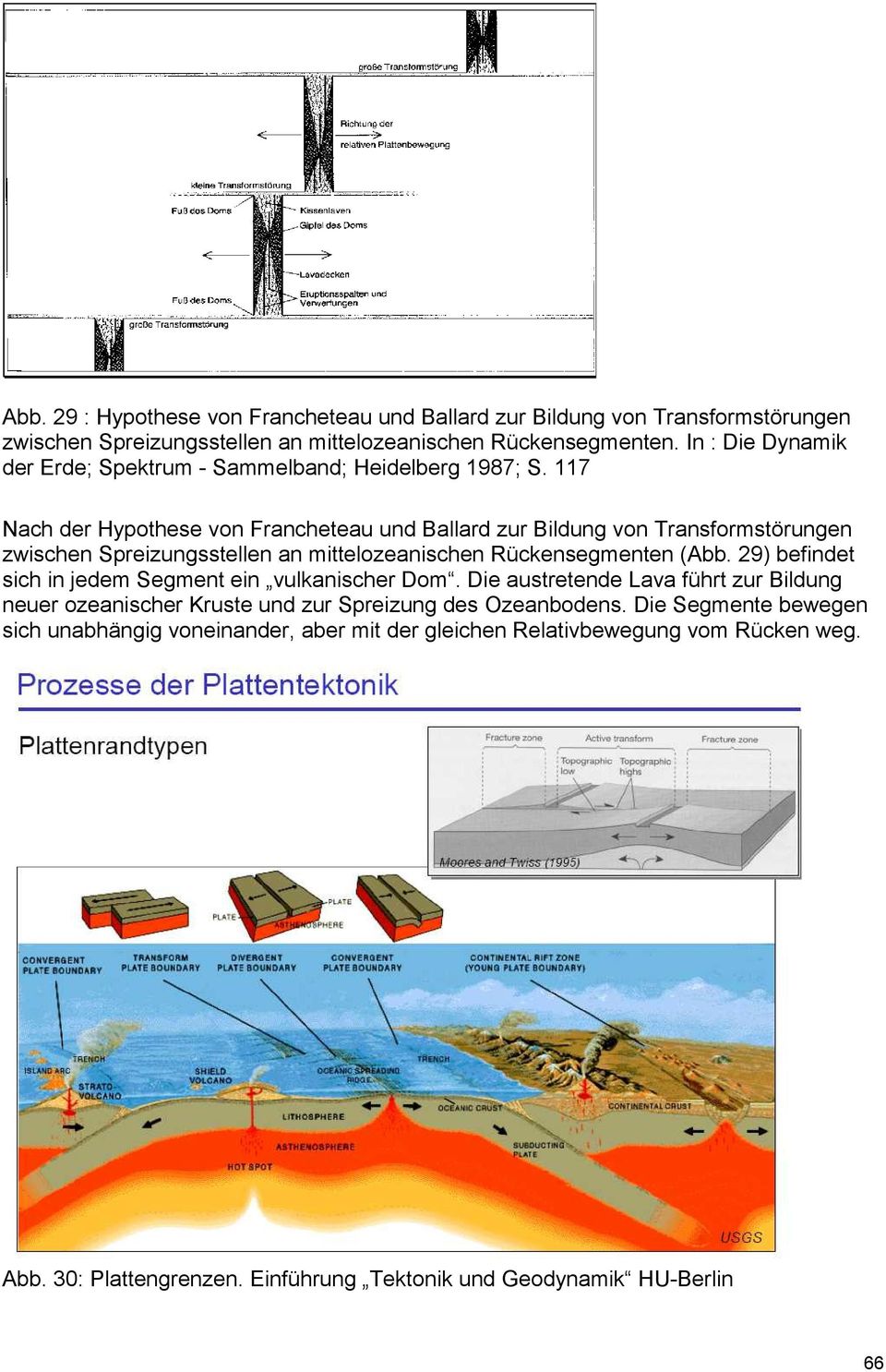 117 Nach der Hypothese von Francheteau und Ballard zur Bildung von Transformstörungen zwischen Spreizungsstellen an mittelozeanischen Rückensegmenten (Abb.