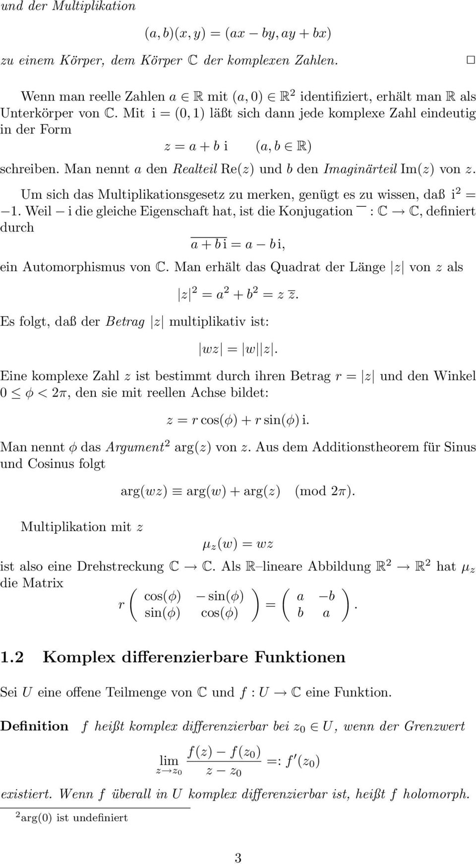 Einfuhrung In Die Funktionentheorie 1 Pdf Free Download