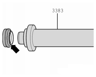 dahinterliegende Einstellscheibe -2- von Hand aus dem Getriebegehäuse herausnehmen. Die Einstellscheibe ist eingemessen und darf nicht gegen eine Scheibe mit anderer Dicke ausgetauscht werden.