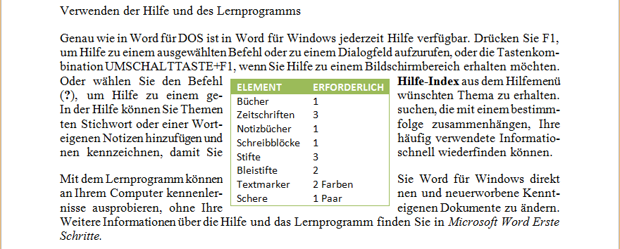 Tabellen in Word 2016 von A bis Z Seite 42 von 54 Abb.