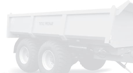 Bauanhänger PRONAR T679/2 Tandem Serienmäßige Ausrüstung: 14 030 Der PRONAR T679/2 Bauanhänger ist besonders für den Transport von Sand, Kies, Koks, Kohle oder Steine vorgesehen.