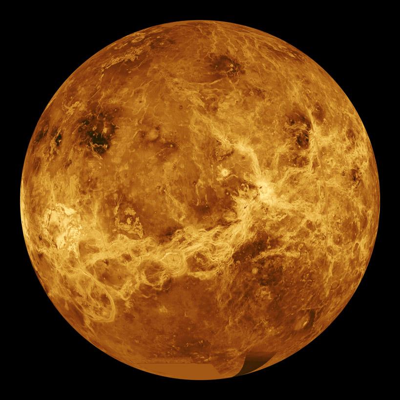 Die Oberfläche der Venus ist durchgängig vulkanisch geprägt Hypsografische Kurve