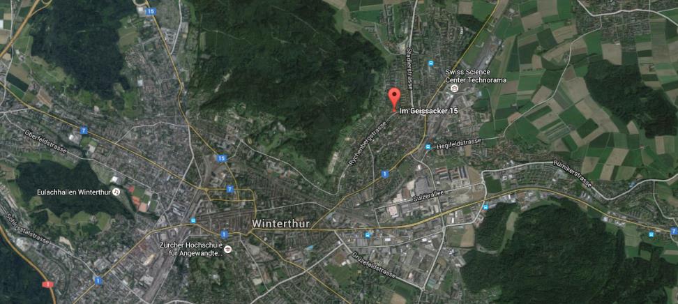 Standort / Lage Das Einfamilienhaus liegt im Stadtquartier Oberwinterthur in einem gepflegten