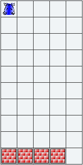 3.6 Aufgabe 6 Nun ist das Spielfeld um einiges grösser geworden! (a) Ausgangslage (b) Ziel Abbildung 6: Spielfeld der Aufgabe 6 Man könnte hier z.b. das Programm aus der vorherigen Aufgabe einfach aufblasen.