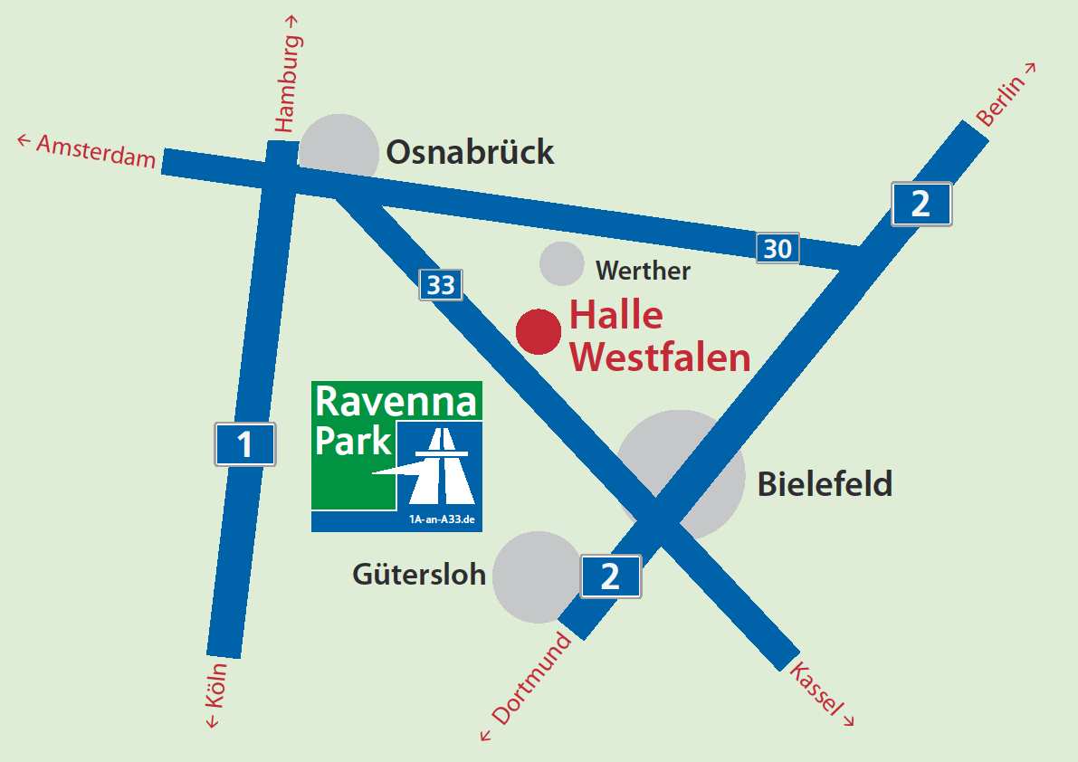 Der Ravenna Park wird als interkommunales Gewerbegebiet mit der Kreisstadt Gütersloh und der Nachbarstadt Werther (Westf.) entwickelt.
