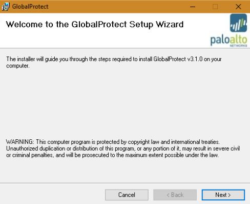 3 Windows 3.1 Installation des GlobalProtect Clients Melden Sie sich am Portal https://vpn.phst.
