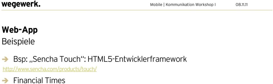 HTML5-Entwicklerframework