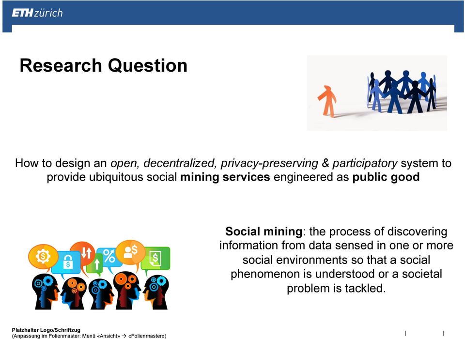 good Social mining: the process of discovering information from data sensed in one or