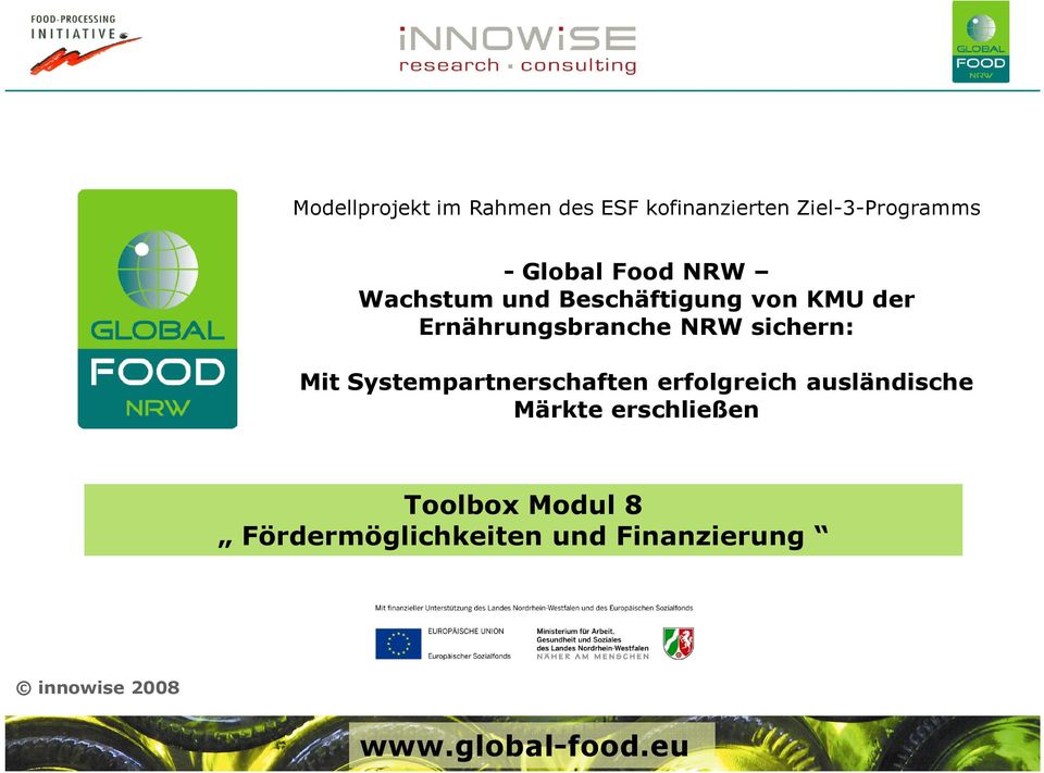 Ernährungsbranche NRW sichern: Mit Systempartnerschaften erfolgreich