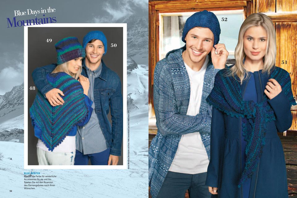 Shirt: H&M, Hose: Zara 51 48 BLUE WINTER Blau ist die Farbe für winterliche