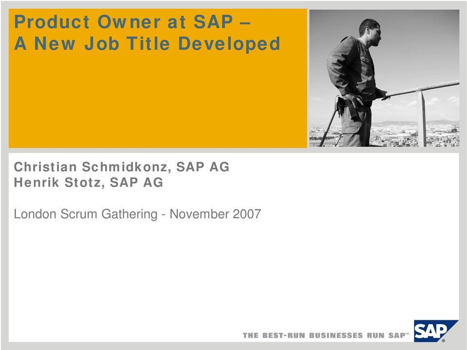 Schmidkonz, SAP AG Henrik Stotz,