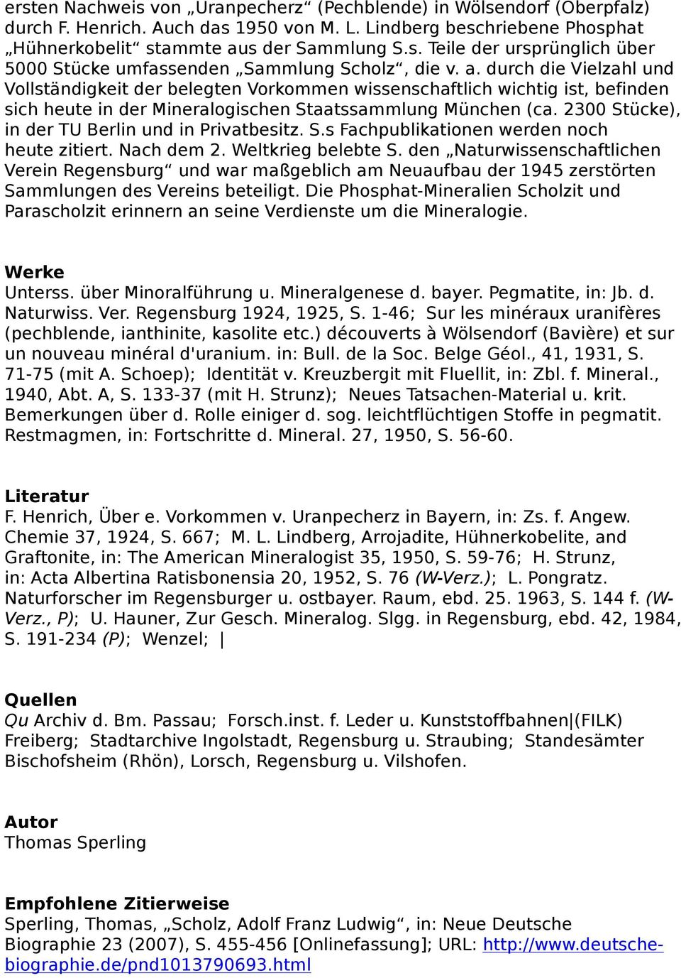 2300 Stücke), in der TU Berlin und in Privatbesitz. S.s Fachpublikationen werden noch heute zitiert. Nach dem 2. Weltkrieg belebte S.