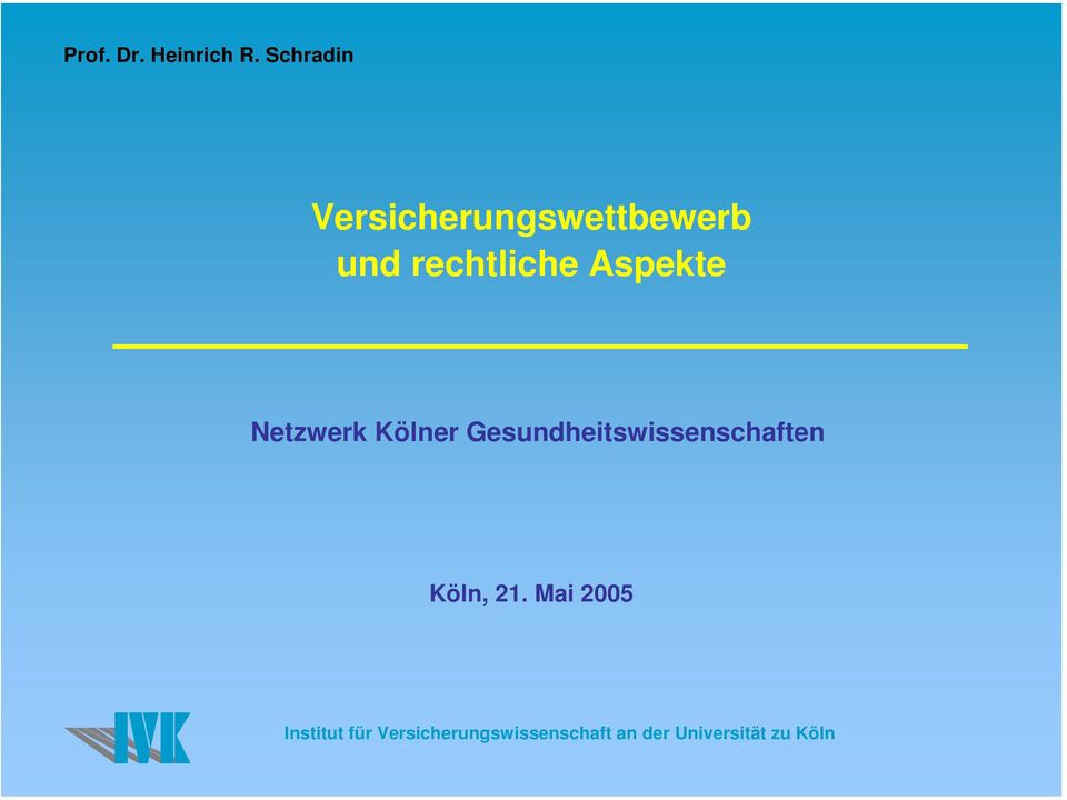 Aspekte Netzwerk Kölner Gesundheitswissenschaften