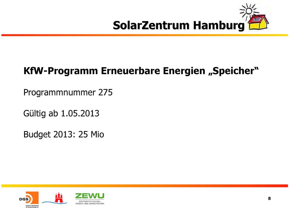 Programmnummer 275 Gültig