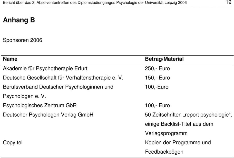 Psychtherapie Erfurt Deutsche Gesellschaft für Verhaltenstherapie e. V. Berufsverband Deutscher Psychlginnen und Psychlgen e.