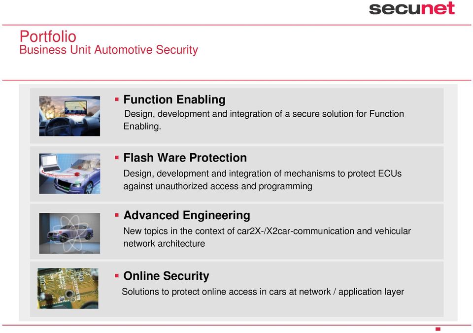Flash Ware Protection Design, development and integration of mechanisms to protect ECUs against unauthorized access