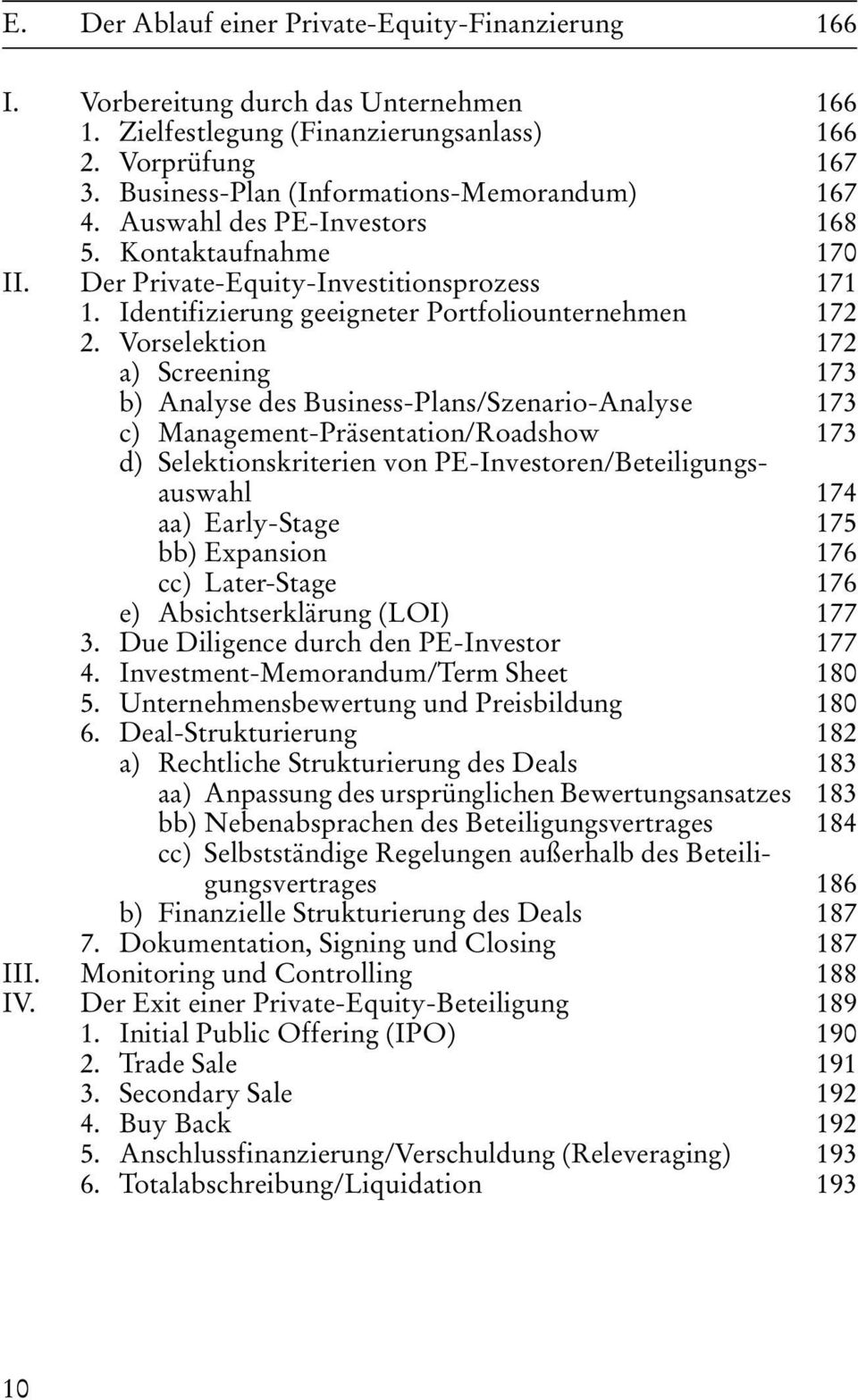 Identifizierung geeigneter Portfoliounternehmen 172 2.