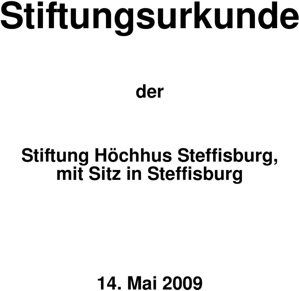 Steffisburg, mit Sitz