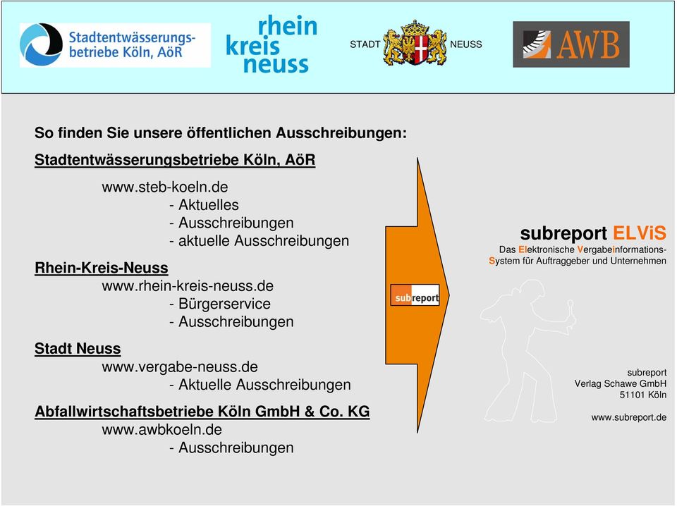 de - Bürgerservice - Ausschreibungen Stadt Neuss www.vergabe-neuss.