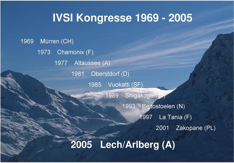 1985 Vuokatti (SF) 1989 Shigakogen (J) 1993