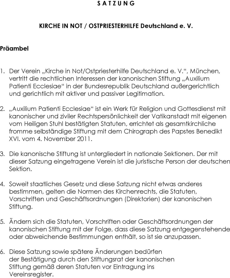 rein Kirche in Not/Ostpriesterhilfe Deutschland e. V.