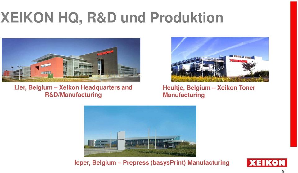 Heultje, Belgium Xeikon Toner Manufacturing