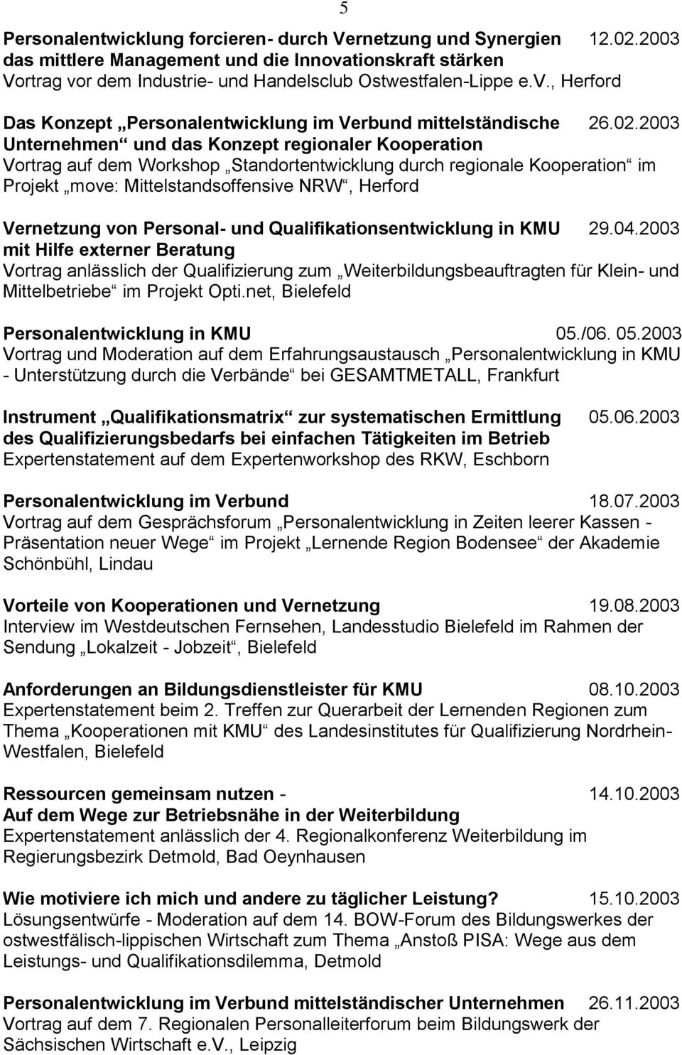 Personal- und Qualifikationsentwicklung in KMU 29.04.