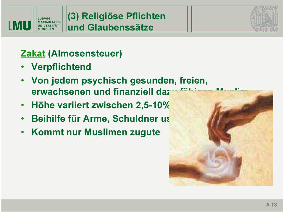 und finanziell dazu fähigen Muslim Höhe variiert zwischen