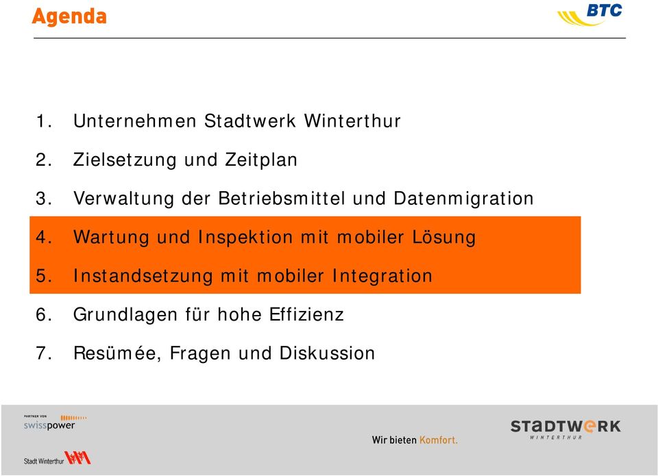 Verwaltung der Betriebsmittel und Datenmigration 4.