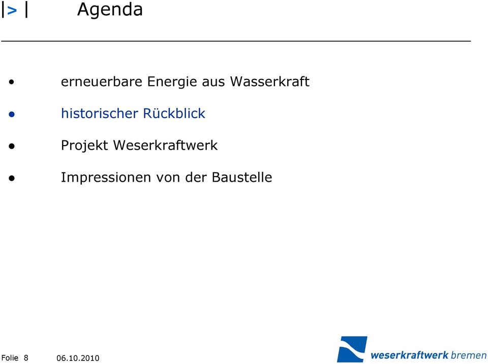 Projekt Weserkraftwerk
