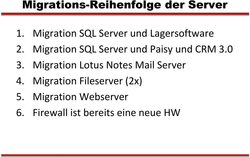 Migration SQL Server und Paisyund CRM 3.0 3.