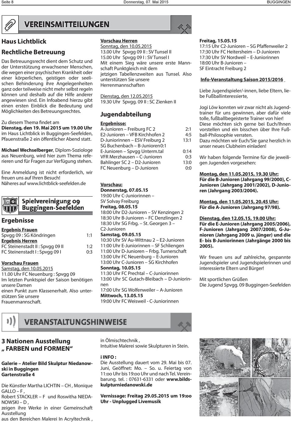 odr tilwis icht mhr slbst rgl kö ud dshalb auf di Hilf adrr agwis sid. Ei Ifoabd hirzu gibt i rst Eiblick di Bdutug ud Möglichkit ds Btruugsrchts. Zu dism Thma idt am Distag, d 19. Mai 2015 um 19.