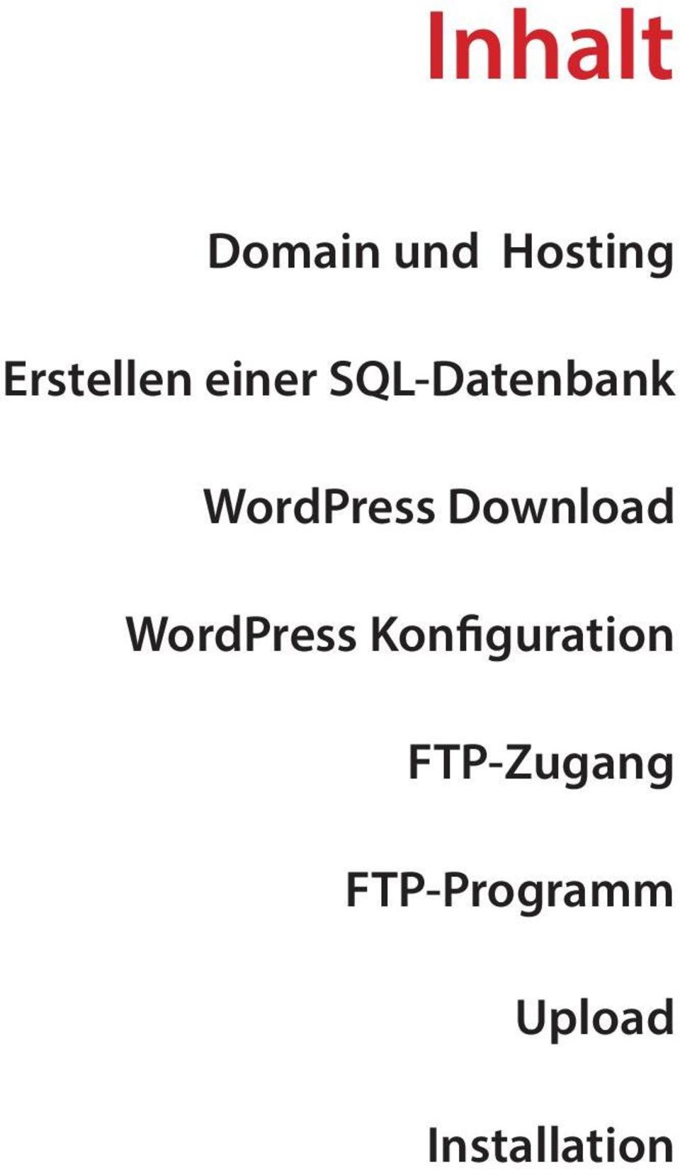 Download WordPress Konfiguration