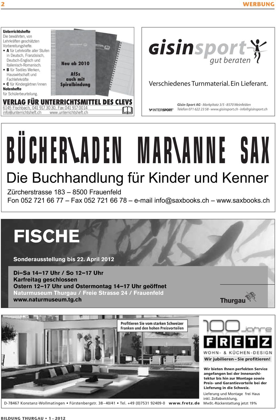 Bildung Thurgau Zeitschrift Der Berufsorganisation Der Lehrerinnen Und Lehrer Des Kantons Thurgau Pdf Kostenfreier Download