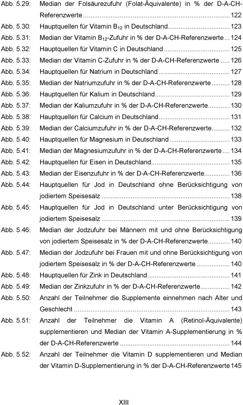 5.35: Median der Natriumzufuhr in % der D-A-CH-Referenzwerte...128 Abb. 5.36: Hauptquellen für Kalium in Deutschland...129 Abb. 5.37: Median der Kaliumzufuhr in % der D-A-CH-Referenzwerte...130 Abb.