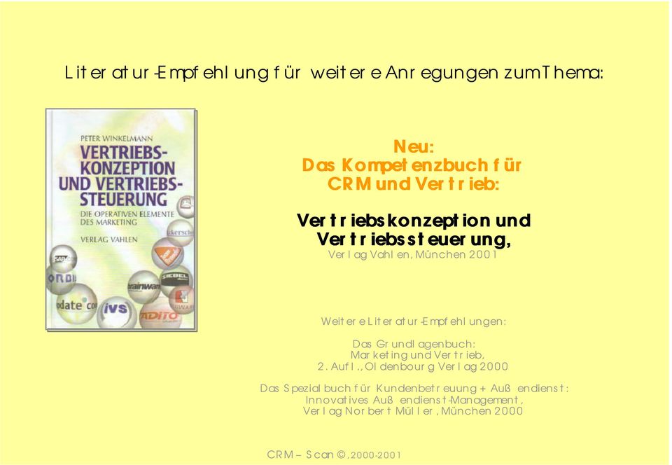 Literatur-Empfehlungen: Das Grundlagenbuch: Marketing und Vertrieb, 2. Aufl.