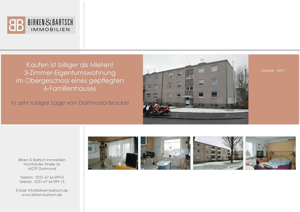 - 4241 In sehr ruhiger Lage von Dortmund-Brackel Birken & Bartsch Immobilien