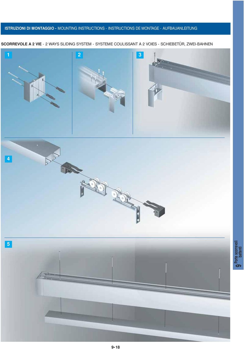 VIE - 2 WAYS SLIDING SYSTEM - SYSTEME COULISSANT A 2