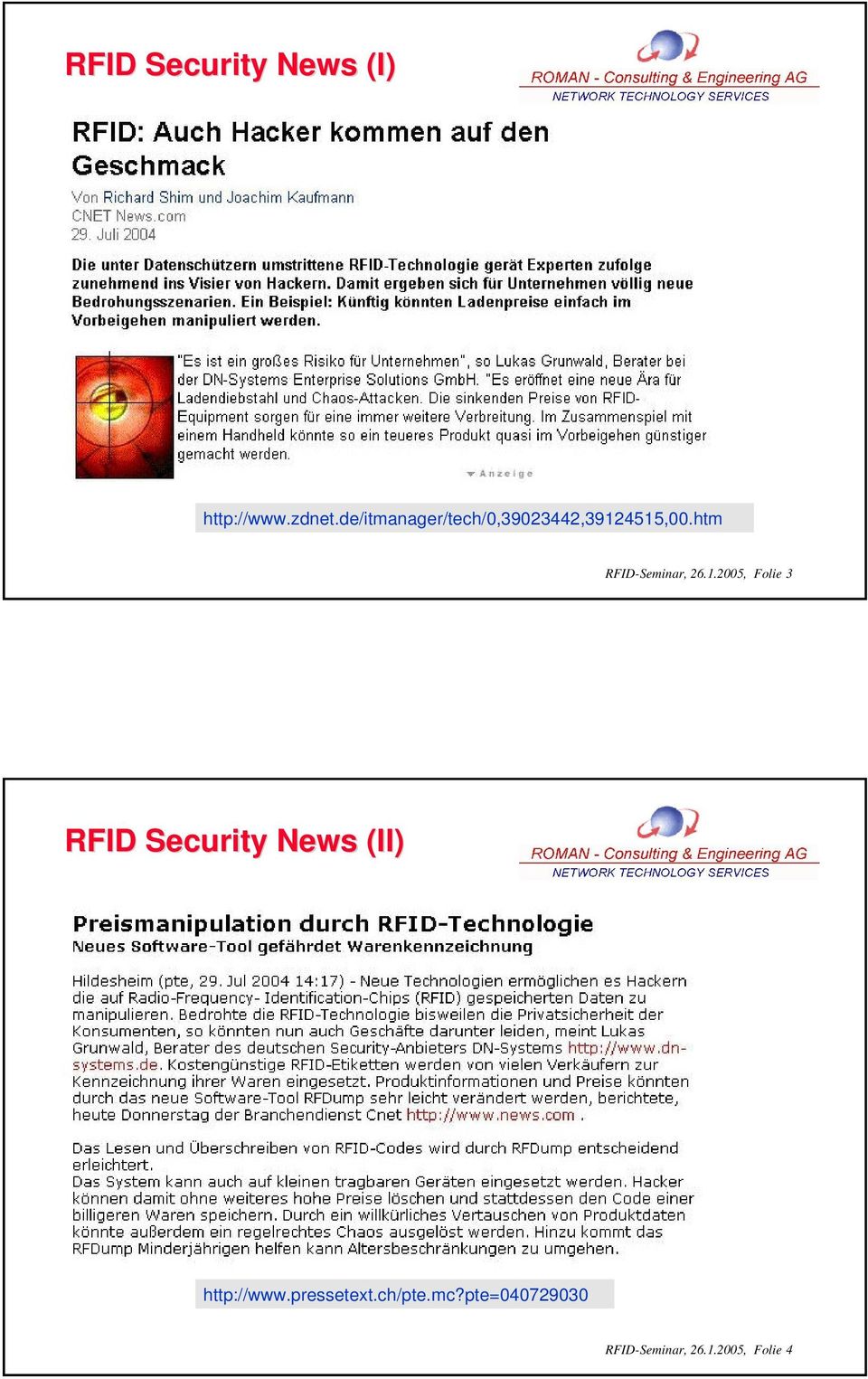 htm RFID-Seminar, 26.1.