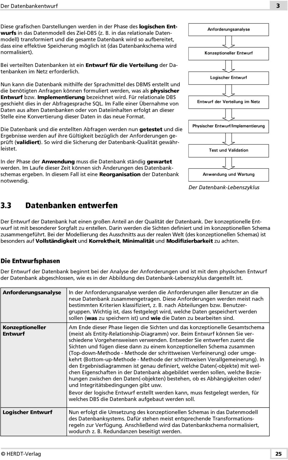 Bei verteilte Datebake ist ei Etwurf für die Verteilug der Datebake im Netz erforderlich.