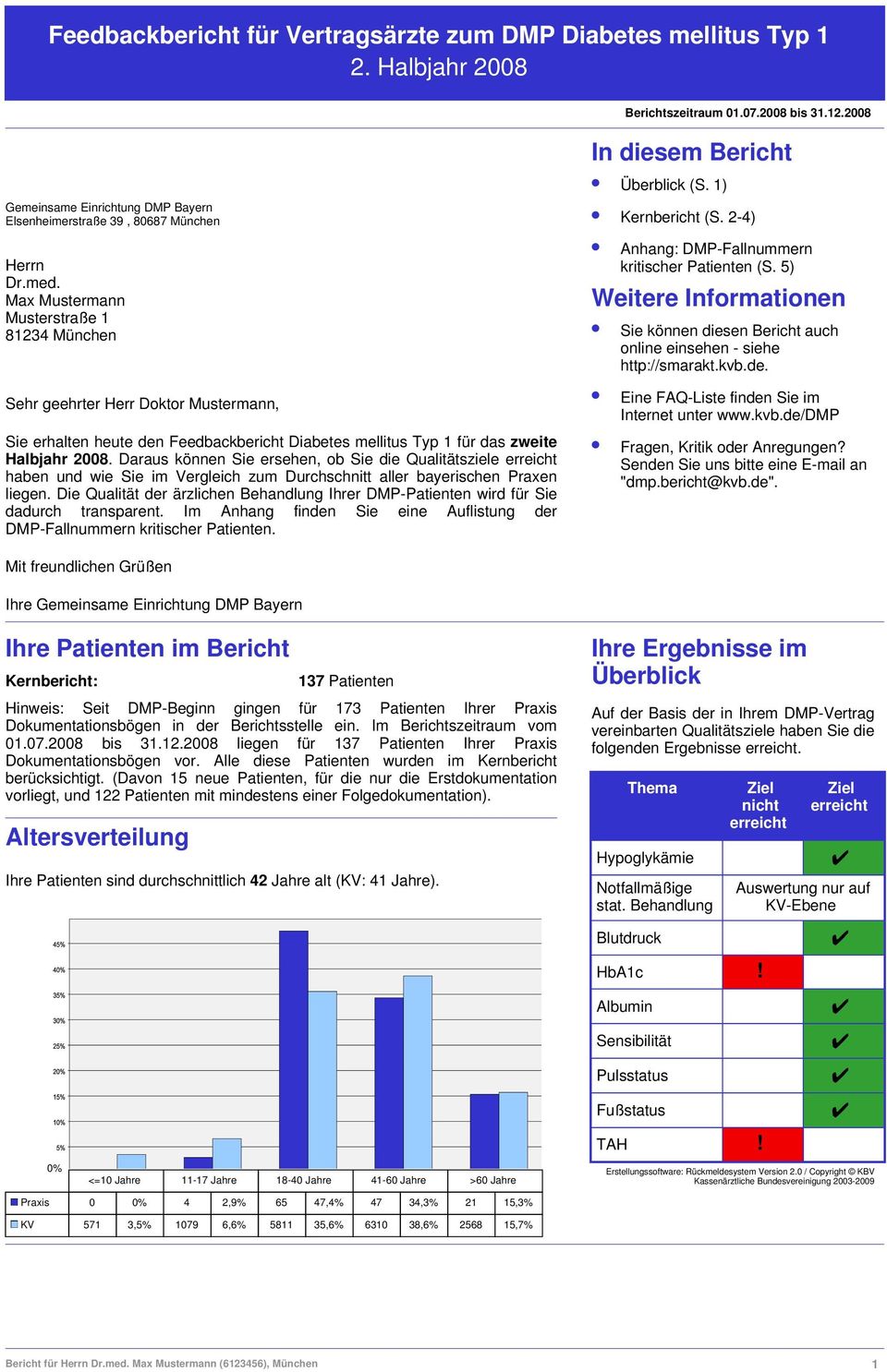 5) Weitere Informationen Sie können diesen Bericht auch online einsehen - siehe http://smarakt.kvb.de.