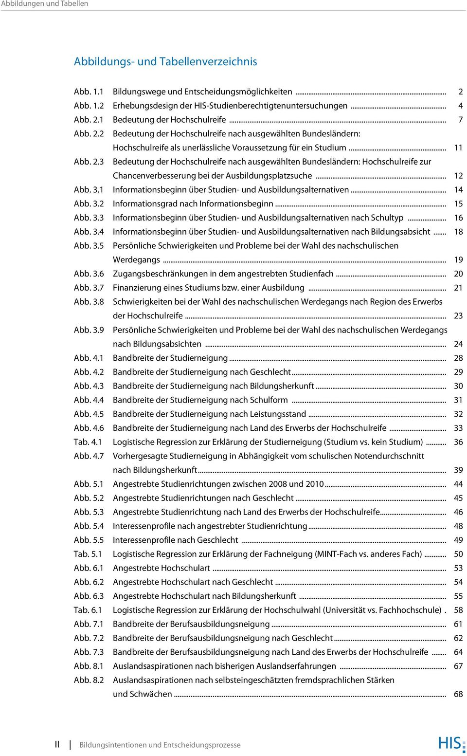 .. Abb.. Informationsbeginn über Studien- und Ausbildungsalternativen... Abb.. Informationsgrad nach Informationsbeginn... Abb.. Informationsbeginn über Studien- und Ausbildungsalternativen nach Schultyp.