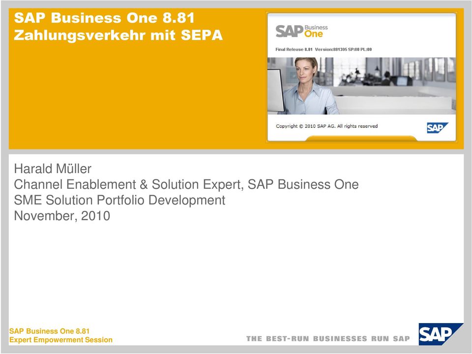 Enablement & Solution Expert, SAP Business One SME