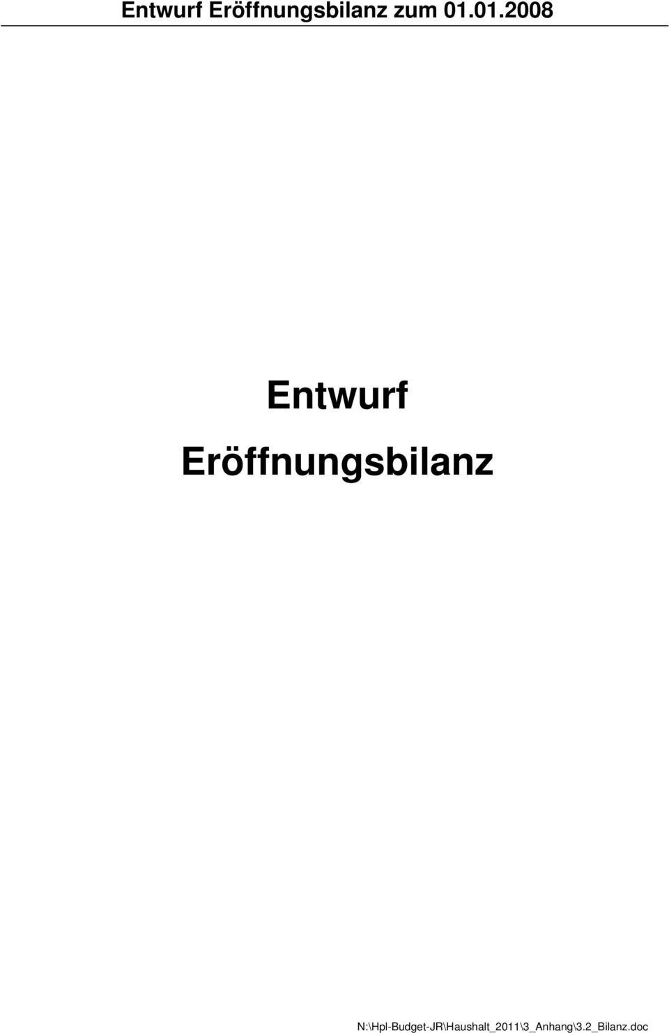 Eröffnungsbilanz